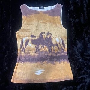 Eyeshadow Horses Tank